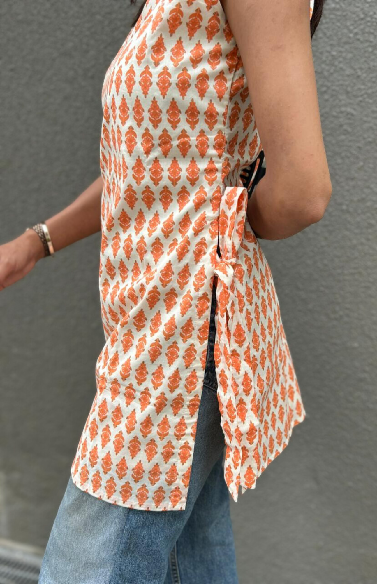 Ajrakh Print Short Kurti