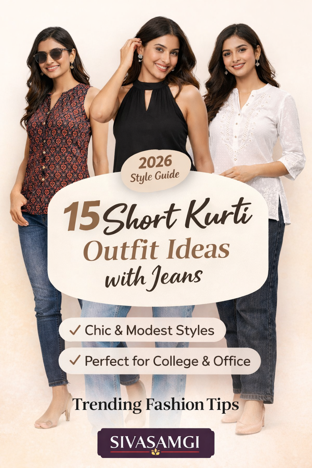 short kurtis outfit ideas