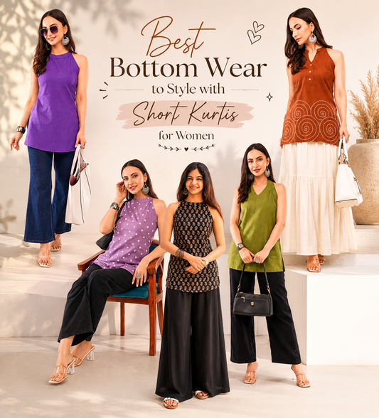 Best Bottom Wear to Style with Short Kurtis for Women