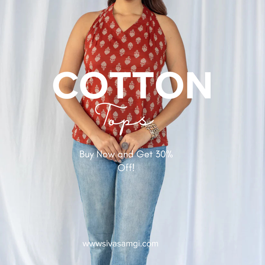 Buy Cotton Tops for Ladies Online | Beautiful Tops for Women – Sivasamgi