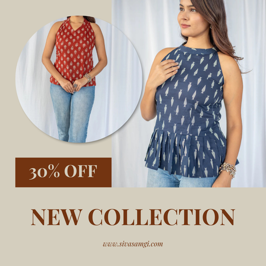 Buy Sleeveless Shirts for Women | Trendy Cotton Styles – Sivasamgi