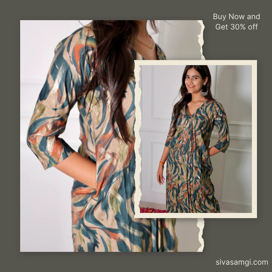 Elegant Women's Long Cotton Kurtis for Everyday Wear