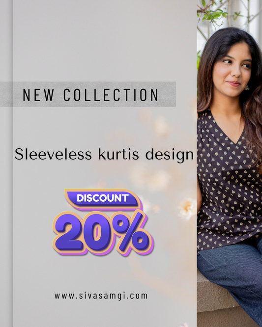 Buy Modern Sleeveless Kurtis design for Jeans & Festivals Wear