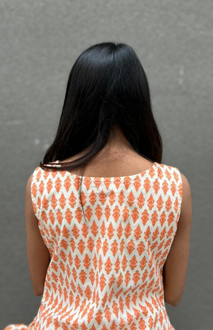 Boat Neck Short Kurti