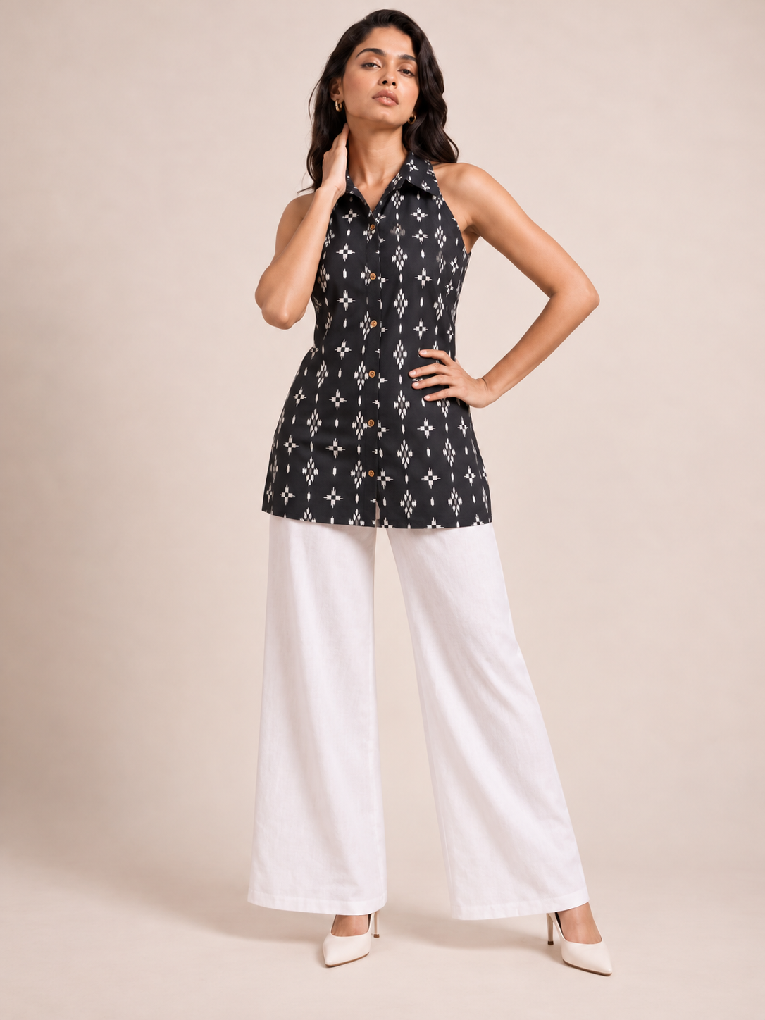 Black Geometric Shirt