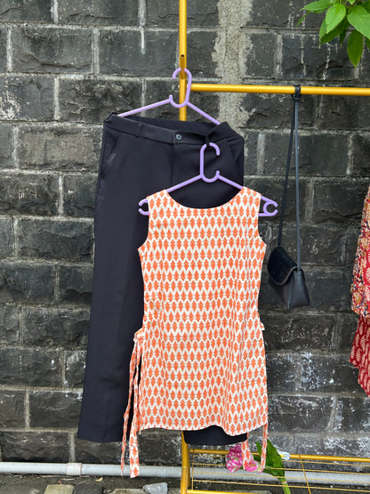 Cream Color Short Kurti