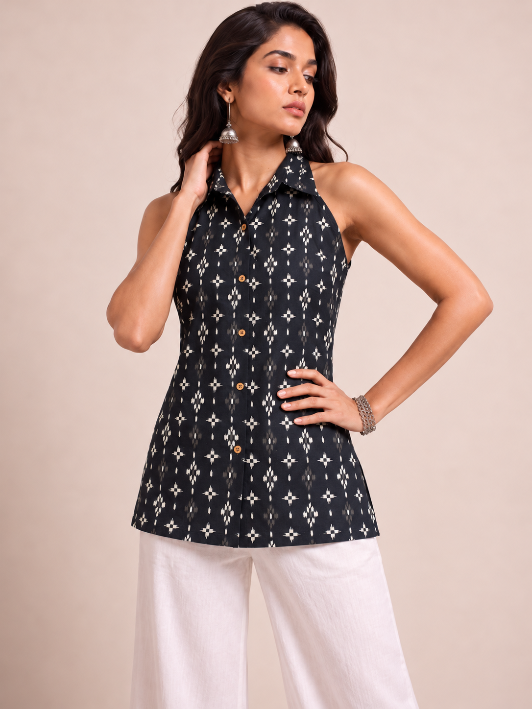 Black Geometric Shirt