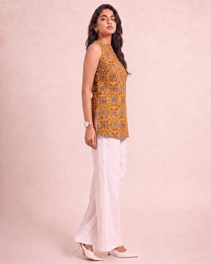 Kalamkari Sleeveless Top