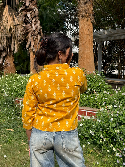 Mustard Ikat Shirt