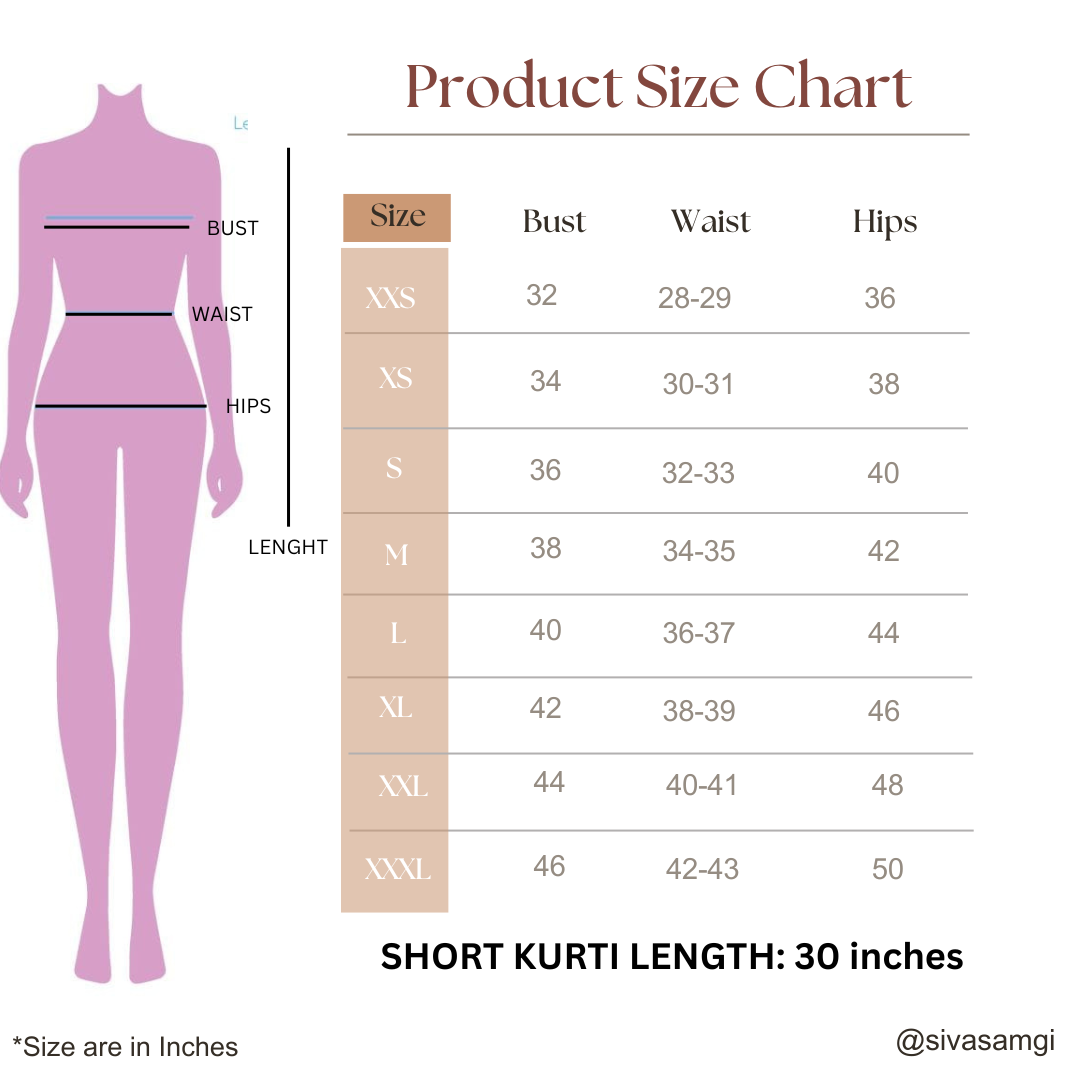 Cream with Peach Ajrakh print Short Kurti