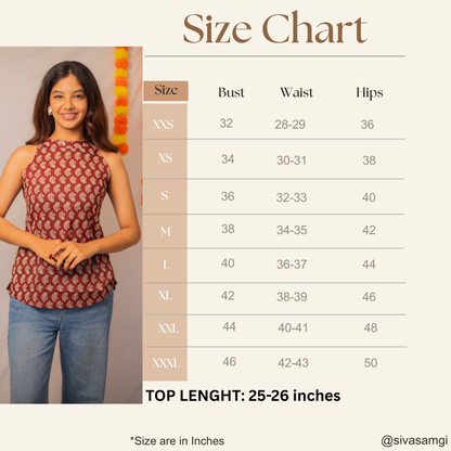 Earthen Grace Ajrakh Halter Neck Top