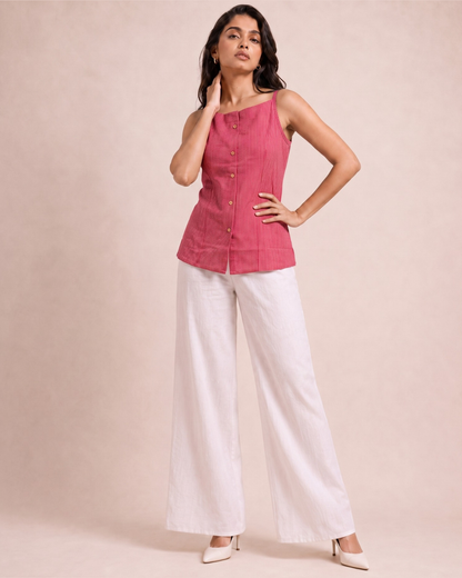 maroon Kantha Top